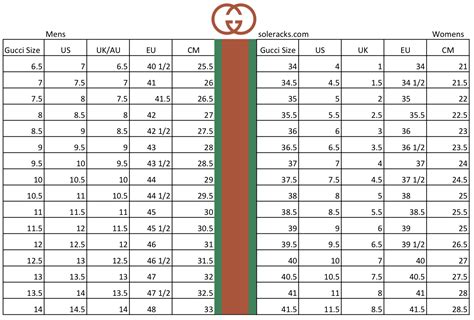 gucci size chart slides|gucci size chart us.